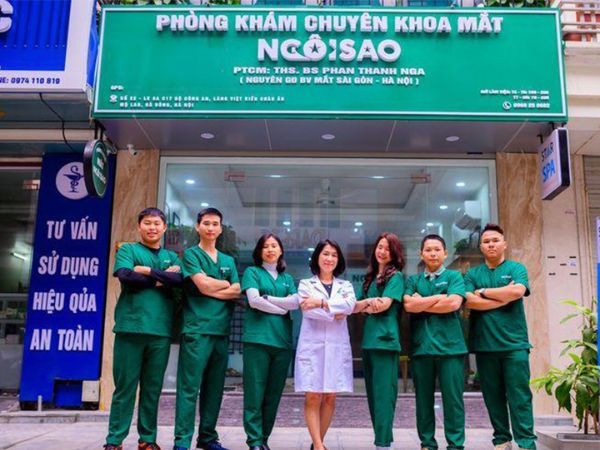 Bảng hiệu phòng khám chuyên khoa mắt Ngôi Sao