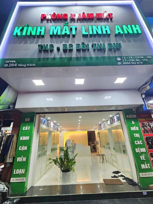 Bảng hiệu phòng khám mắt Linh Anh