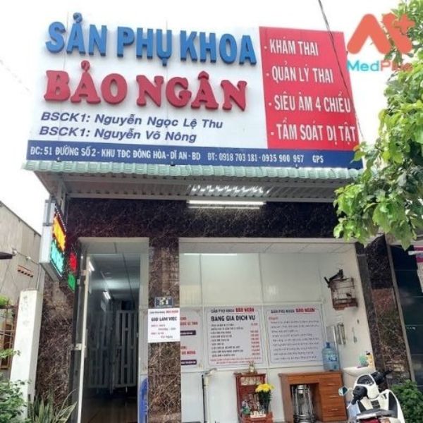 Bảng hiệu phòng khám sản phụ khoa Bs. Ngân