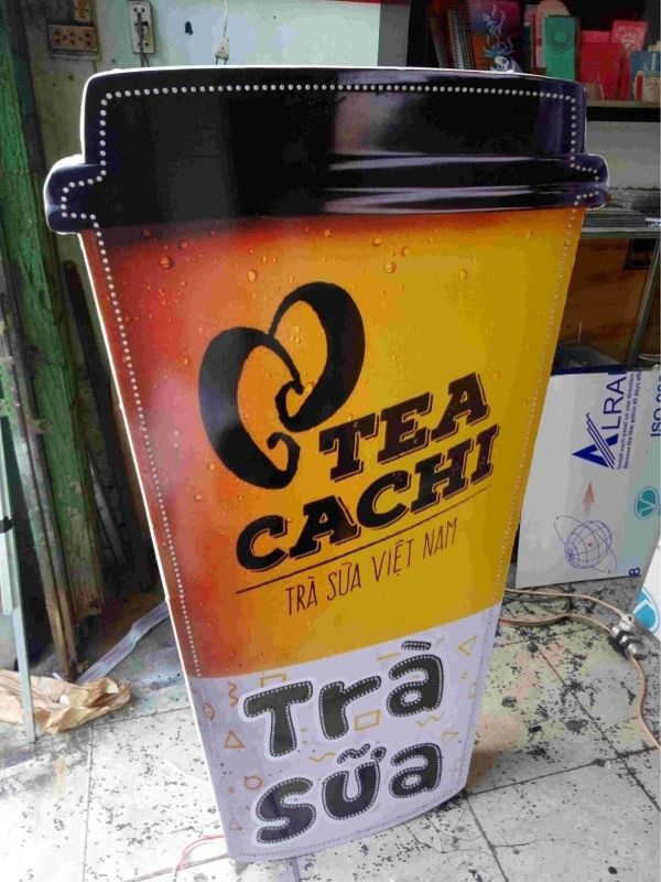 Hộp đèn ly trà sữa Tea Cachi