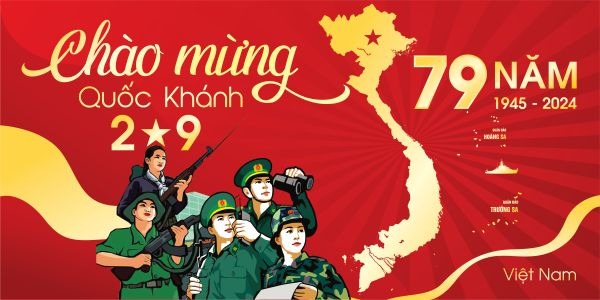 Mẫu thiết kế backdrop 2/9 đẹp