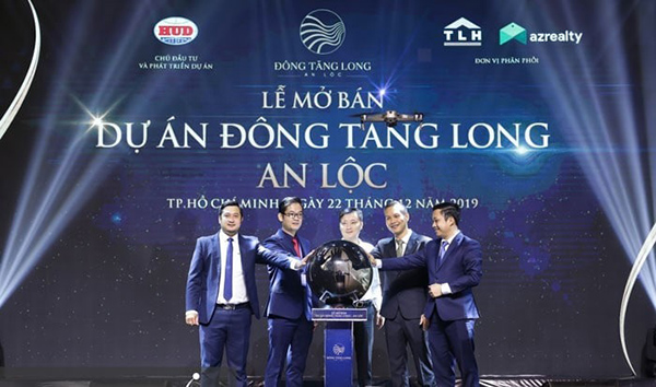 Mẫu backdrop bất động sản lễ mở bán đẹp
