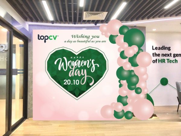 Mâu thiết kế backdrop 20-10 đẹp