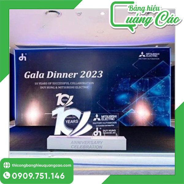 Mẫu backdrop gala dinner đẹp, ấn tượng