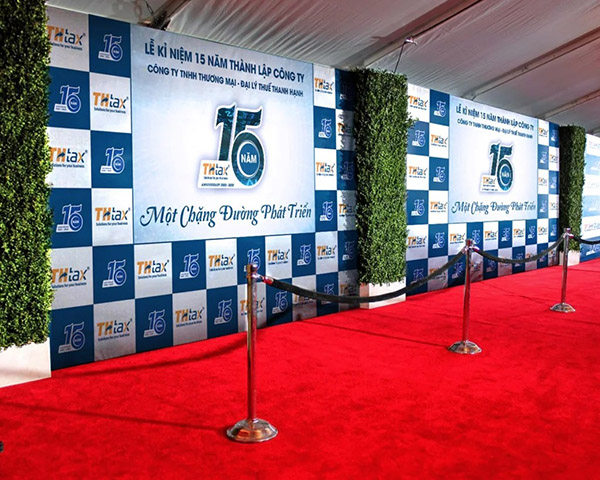 Mẫu backdrop kỷ niệm 15 thành lập công ty