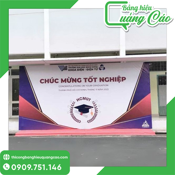 Mẫu backdrop lễ tốt nghiệp đẹp, ấn tượng