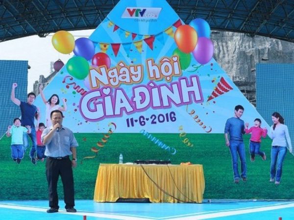 Mẫu backdrop ngày hội gia đình đài truyền hình VTV