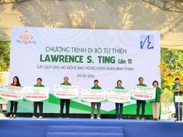 Mẫu backdrop từ thiện chương trình Đi bộ từ thiện