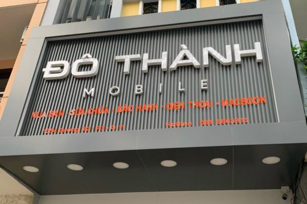 Mẫu bảng hiệu alu chữ nổi cửa hàng điện thoại