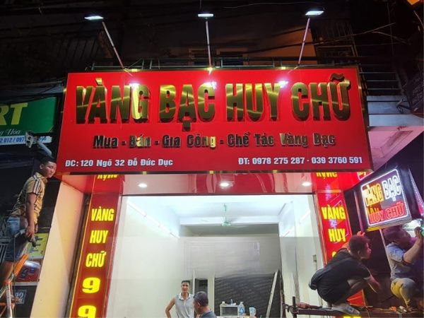 Bảng hiệu alu chữ nổi đẹp, sang trọng