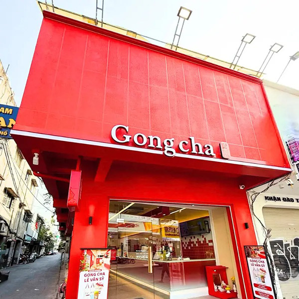 Mẫu bảng hiệu alu chữ nổi quán nước GongCha