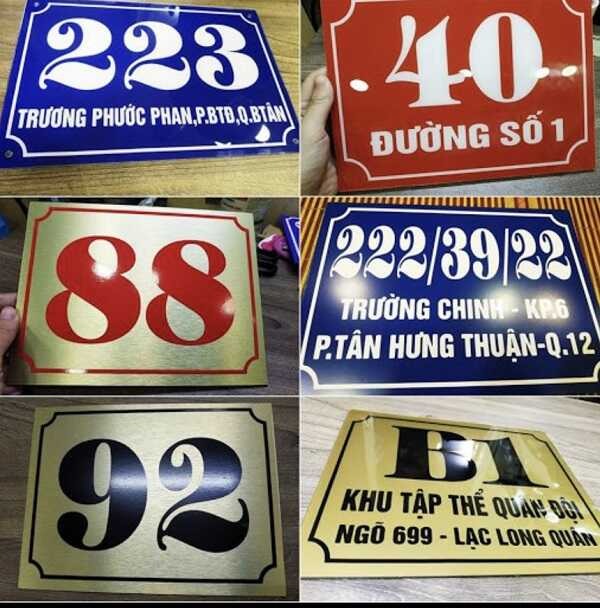 Báo giá làm bảng hiệu mica dán decal