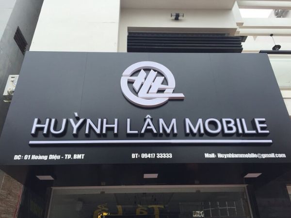 Thi công bảng hiệu Alu Huỳnh Lâm Mobile