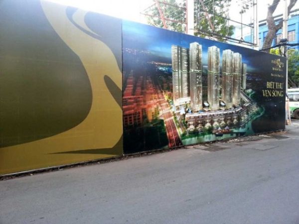 Dự &aacute;n thi c&ocirc;ng hoarding khu bất động sản