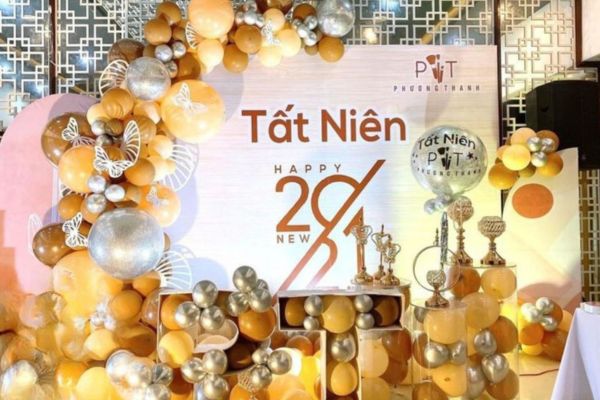 Mẫu backdrop tất niên cuối năm