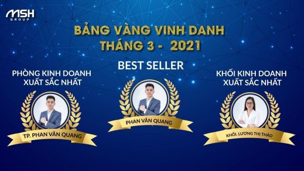 Mẫu backdrop vinh danh top 3 nhân viên xuất sắc