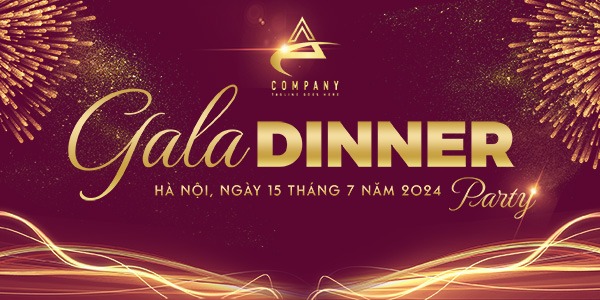 Backdrop gala dinner ấn tượng, độc đáo