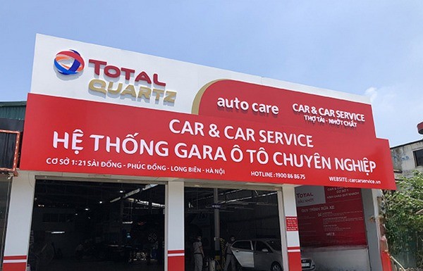 Mẫu bảng hiệu alu dán decal showroom xe ô tô