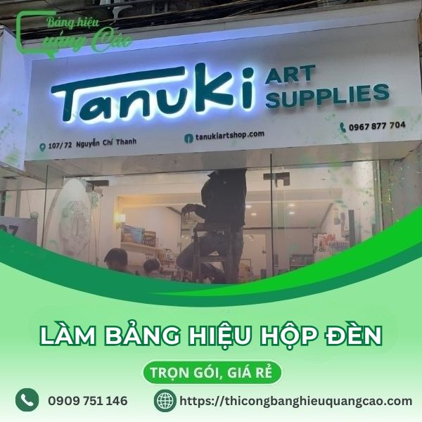 Làm Bảng Hiệu Hộp Đèn Giá Rẻ, Uy Tín Tại HCM