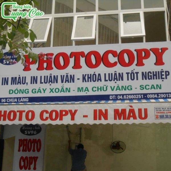 Bảng hiệu photocopy khóa luận tốt nghiệp