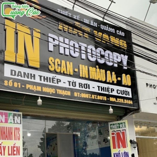 Bảng hiệu photocopy Mắt Vàng