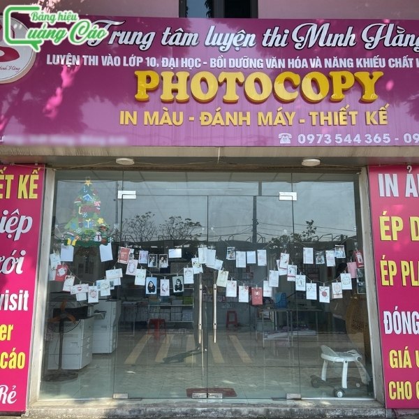 Bảng hiệu photocopy Minh Hằng