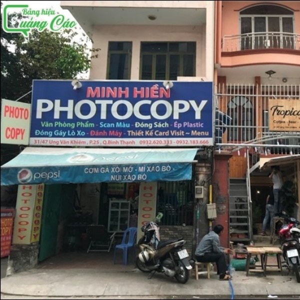 Làm bảng hiệu photocopy Minh Hiền