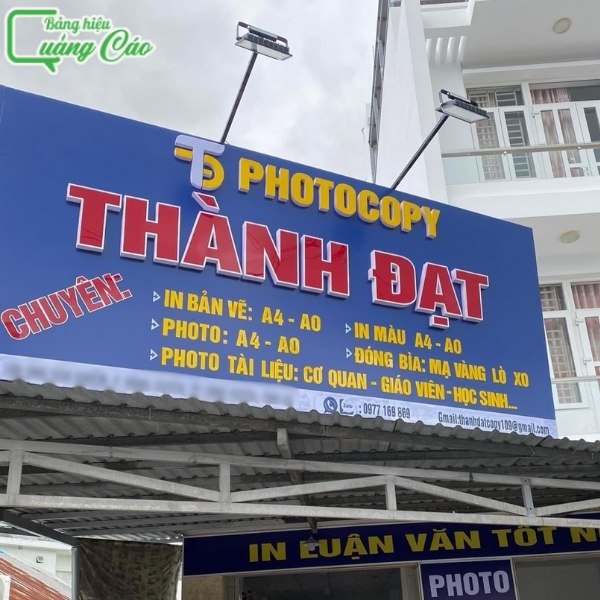 Bảng hiệu photocopy Thành Đạt