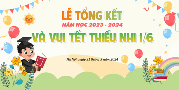Mẫu backdrop lễ tổng kết cuối năm đẹp