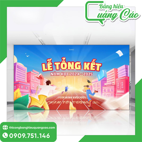 Mẫu backdrop lễ tổng kết năm học, đẹp, xu hướng