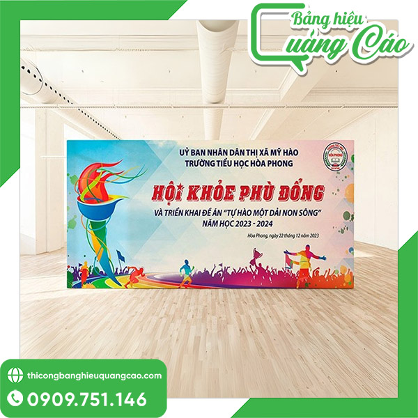 Mẫu Backdrop Ngày Hội Thể Thao Ấn Tượng