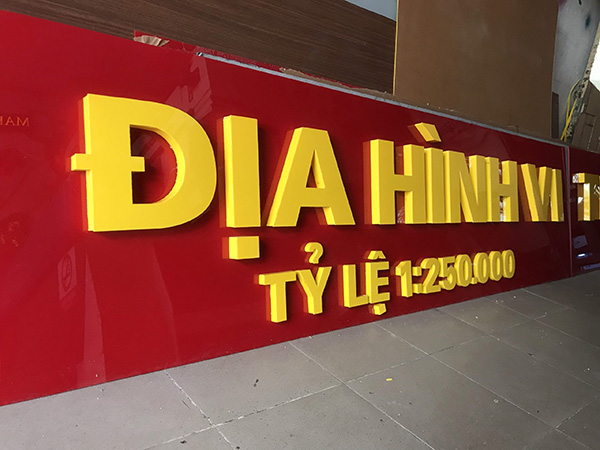 L&agrave;m bảng hiệu chữ nổi Alu tại TPHCM