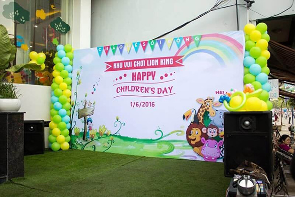 Backdrop 1/6 khu vui chơi Lion King