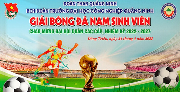 Mẫu backdrop bóng đá nam sinh viên 2022-2027