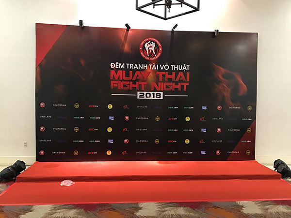 Mẫu backdrop hiflex giải thể thao