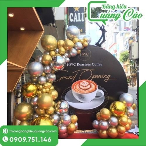 Mẫu Backdrop Khai Trương, Grand Opening Đẹp, Nổi Bật