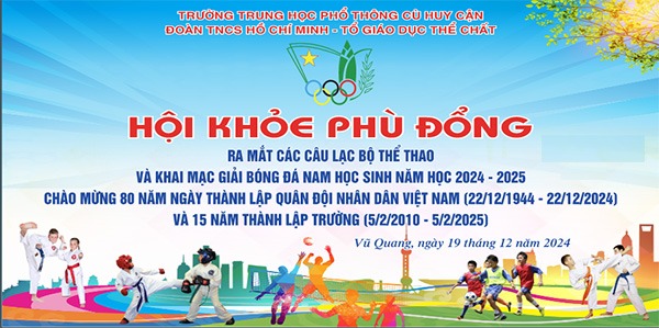 Mẫu backdrop ngày hội thể thao đẹp