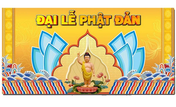 Mẫu backdrop đại lễ phật đản ý nghĩa
