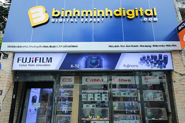 Mẫu bảng hiệu cửa hàng âm thanh Bình Minh Digital