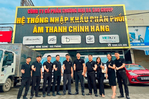Mẫu bảng hiệu cửa hàng âm thanh chính hãng, đẹp