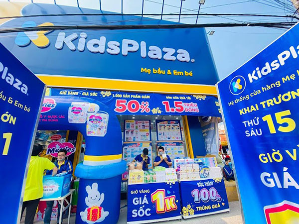 Mẫu bảng hiệu shop mẹ v&agrave; b&eacute; KidsPlaza
