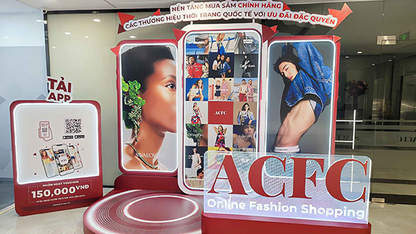 Thi công booth quảng cáo ACFC