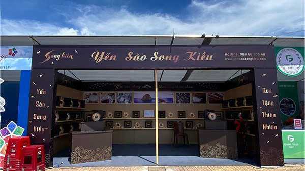 Thi công gian hàng hội chợ lĩnh vực yến sào