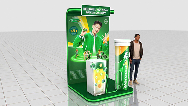 Thi công POSM linh vực thực phẩm bổ sung