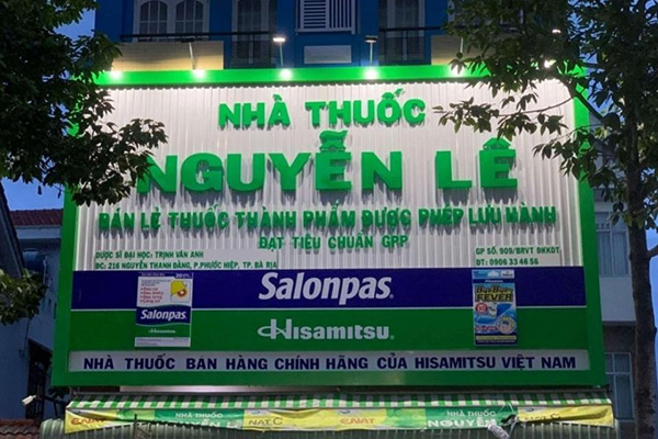 Mẫu bảng hiệu nhà thuốc đẹp, chuẩn GPP Nguyễn Lê
