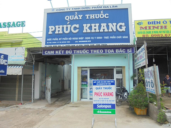 Mẫu bảng hiệu quầy thuốc Phúc Khang