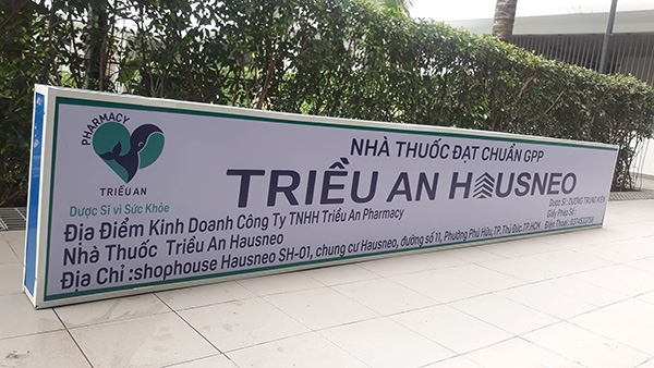 Mẫu bảng hiệu quầy thuốc tây đẹp