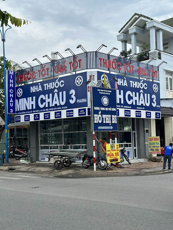 Mẫu bảng hiệu nhà thuốc Minh Châu