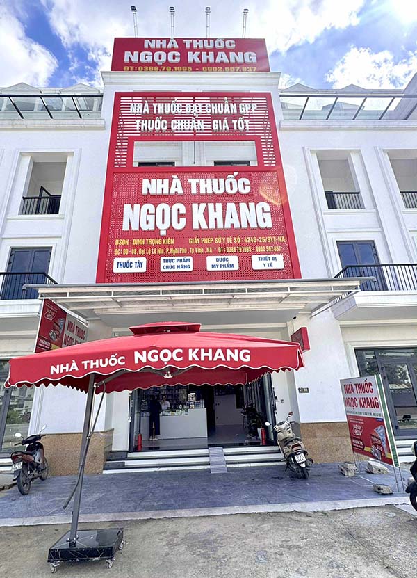 Mẫu biển hiệu quầy thuốc Ngọc Khang