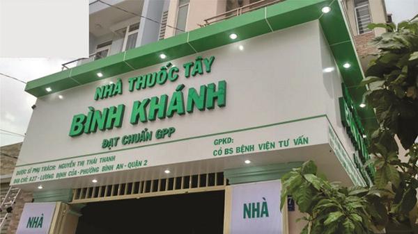 Mẫu bảng hiệu nhà thuốc tây Bình Khánh